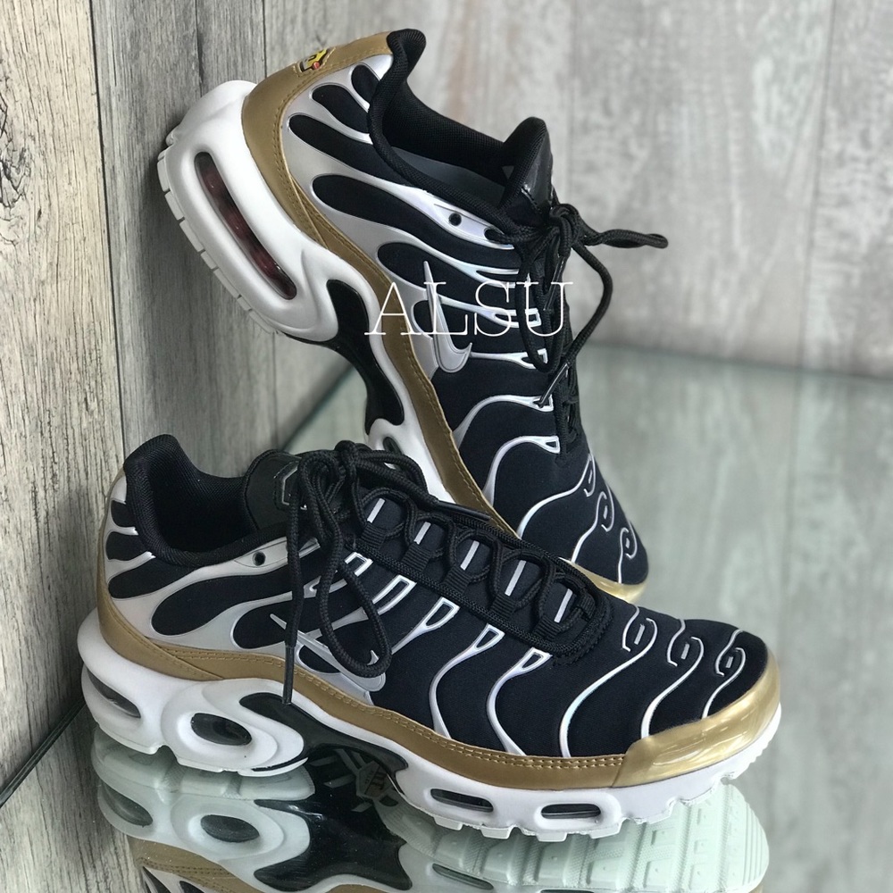 Nike Air Max Plus Black Aluminum White W AUTHENTIC - Picture 6 of 8